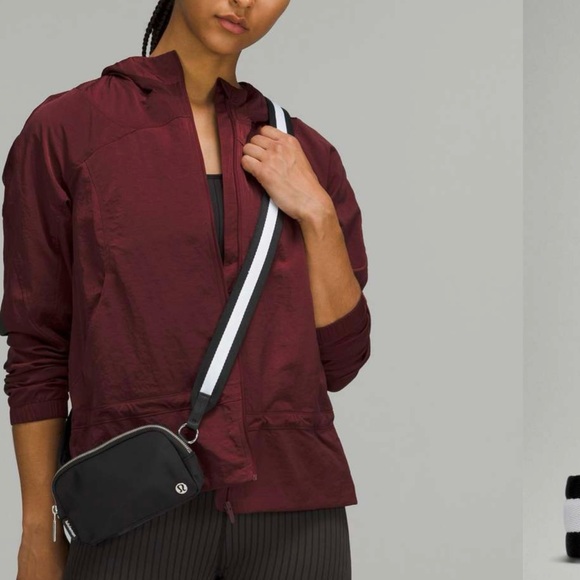 lululemon athletica Handbags - Lululemon Everywhere Crossbody Bag in Black/White Stripe Strap